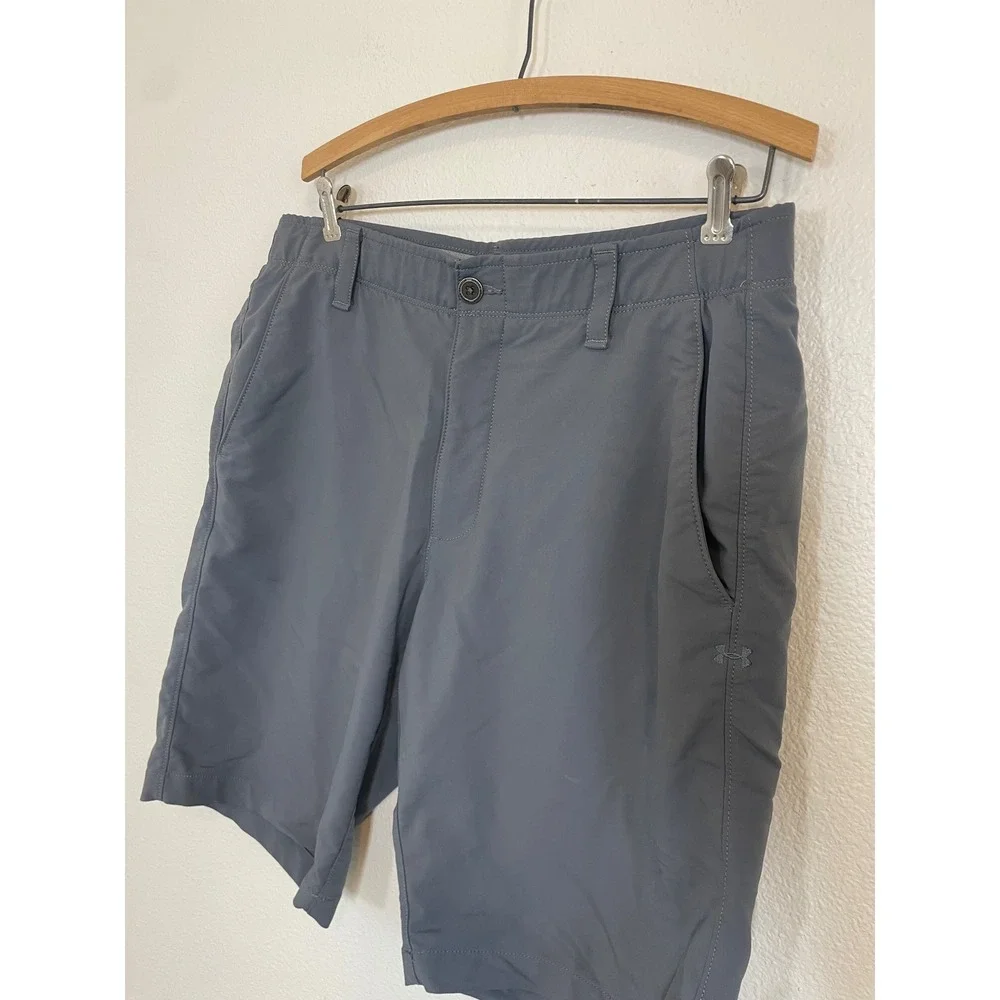 Under Armour Golf Shorts‎ Mens Size 36 Lose Heatgear Gray Performance Activewear
